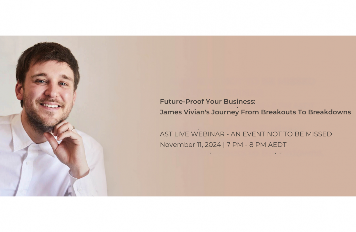 EDUCATION AST LIVE webinar with James Vivian banner